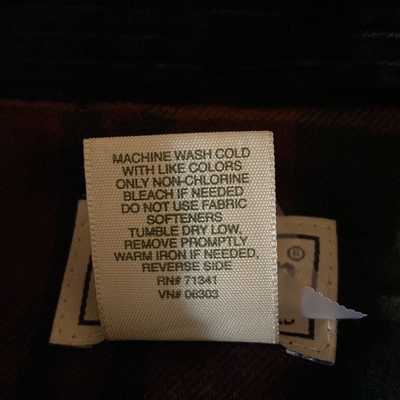 L.L. Bean Corduroy Barn Chore Utility Jacket Flannel Lined Size Large Petite - Picture 11 of 11